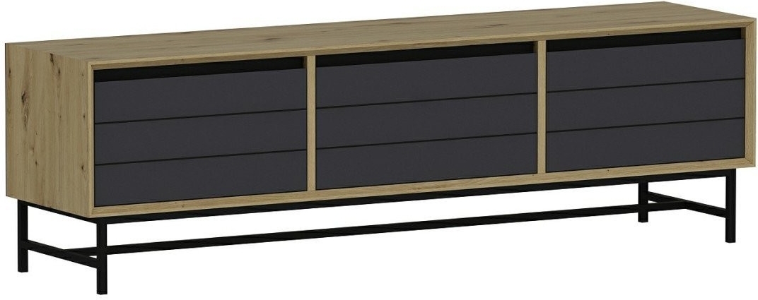 Lery TV-meubel - Antraciet/zwart Lery TV-meubel - Antraciet/zwart