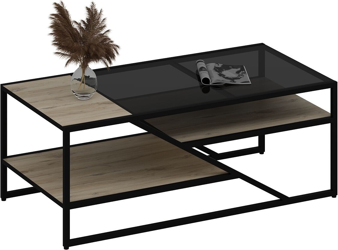 Lora salontafel 120 x 45 cm - Zwart Lora salontafel 120 x 45 cm - Zwart