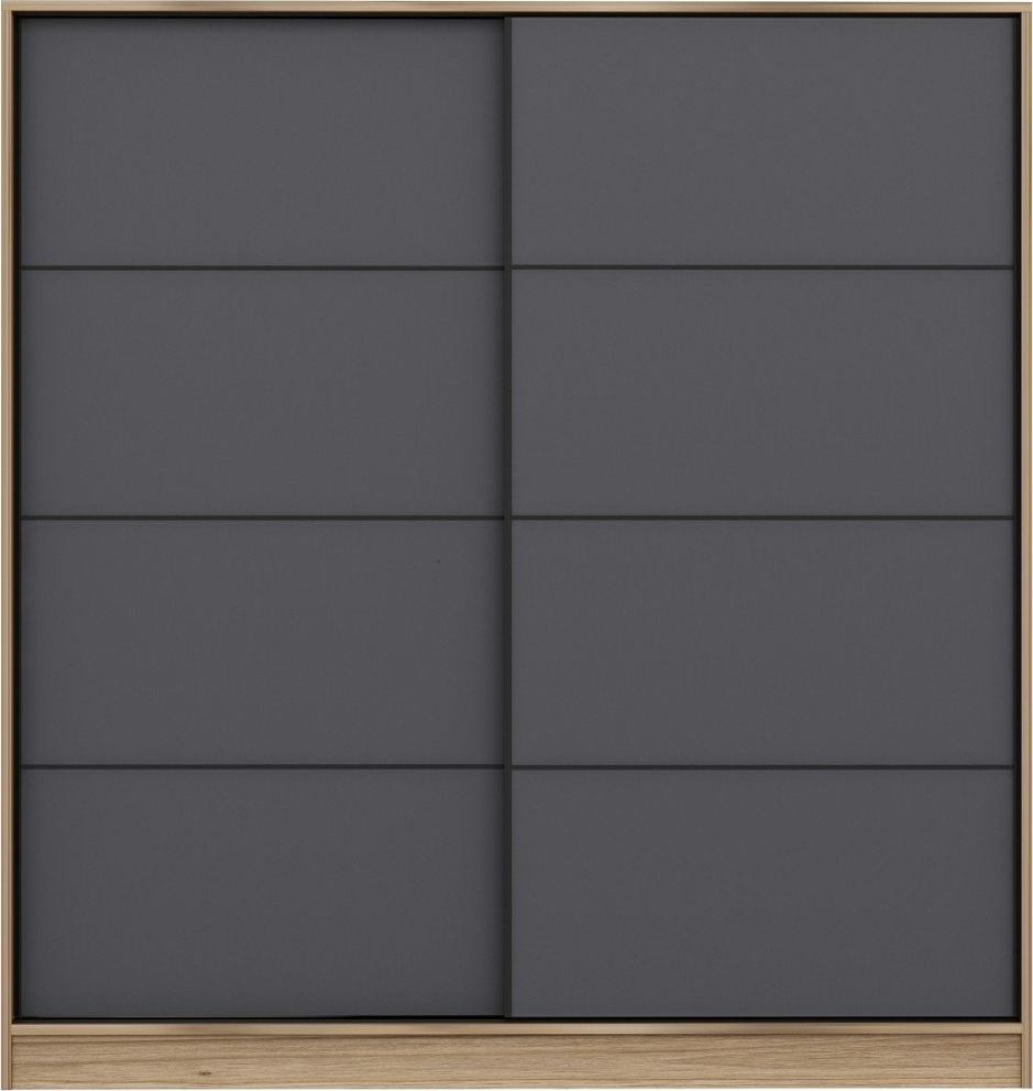 Kapusta garderob 180 cm - Brun/antracit Kapusta garderob 180 cm - Brun/antracit