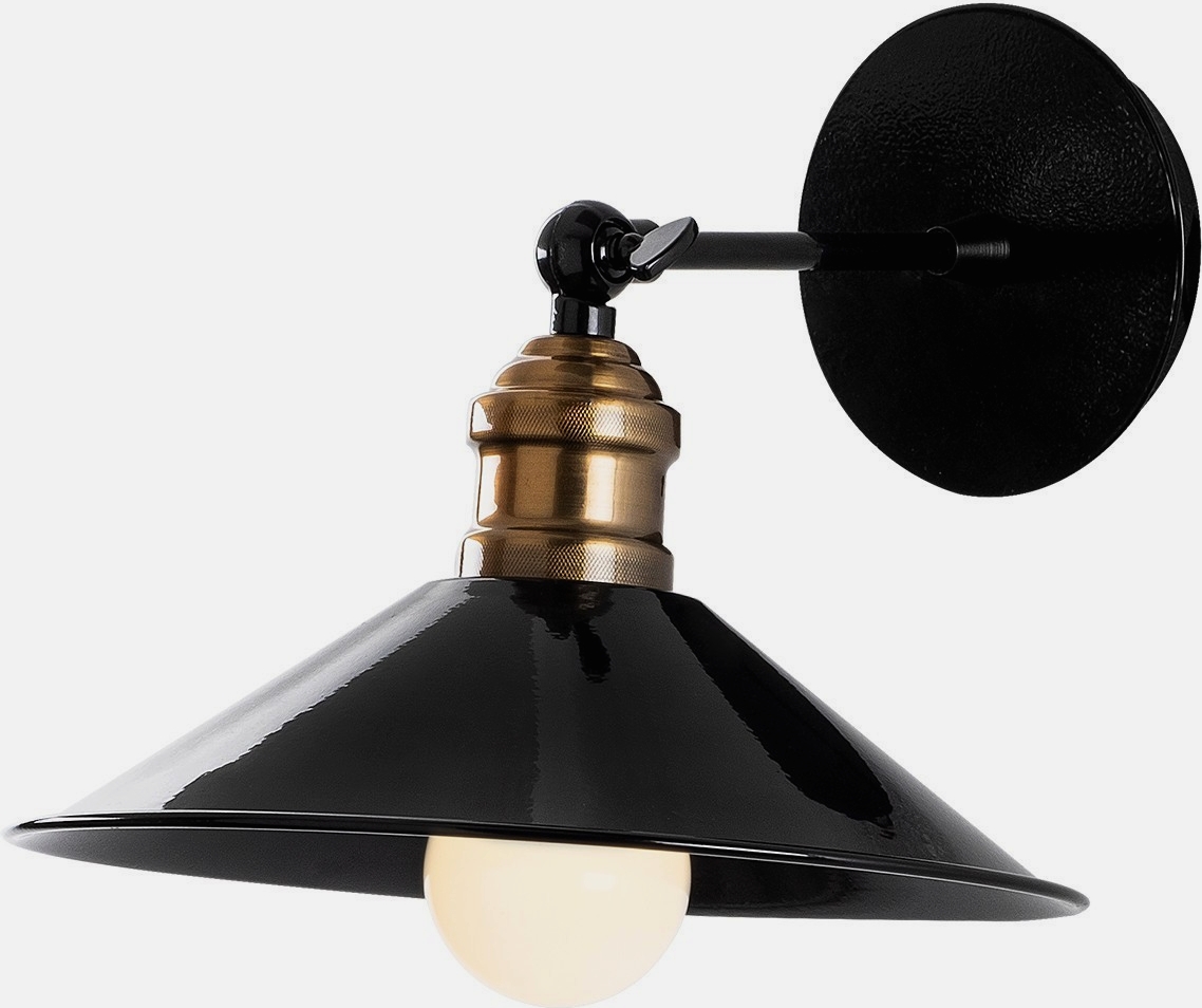Berkeley wandlamp 250-A - Zwart