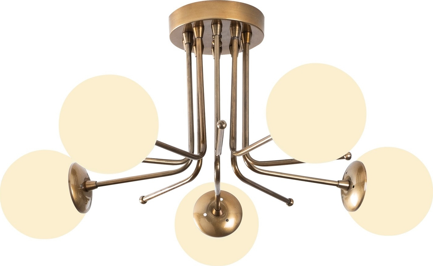 Daisy plafondlamp 146-AV2 - Goud/wit