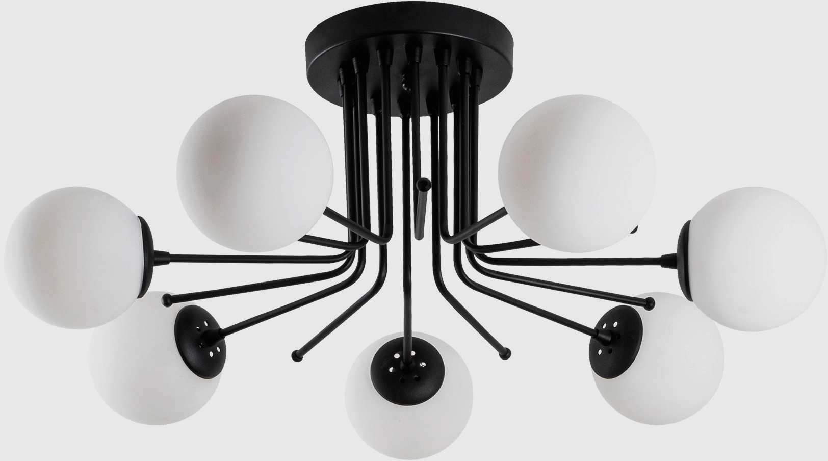 Daisy plafondlamp 147-AV - Zwart/wit Daisy plafondlamp 147-AV - Zwart/wit