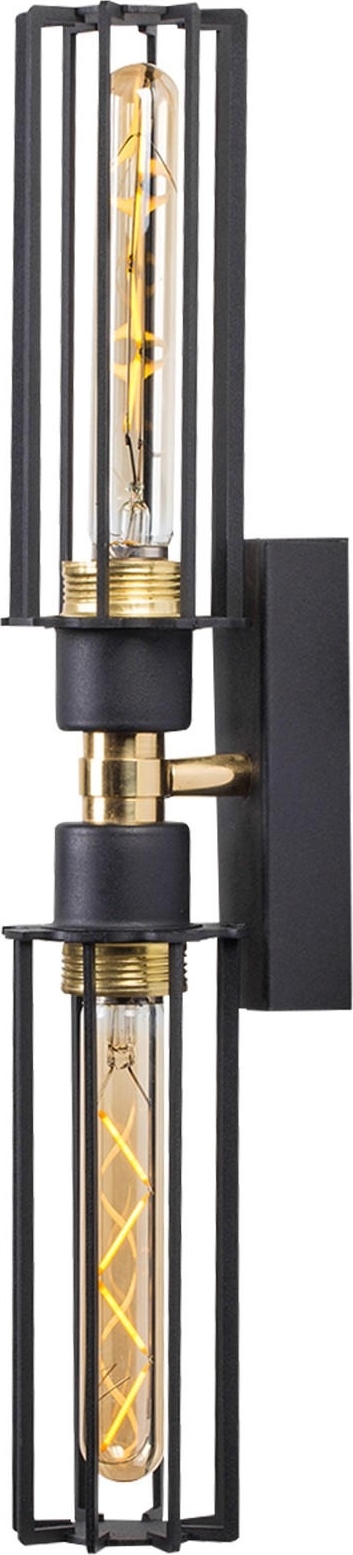 Fellini wandlamp 879 - Zwart/goud