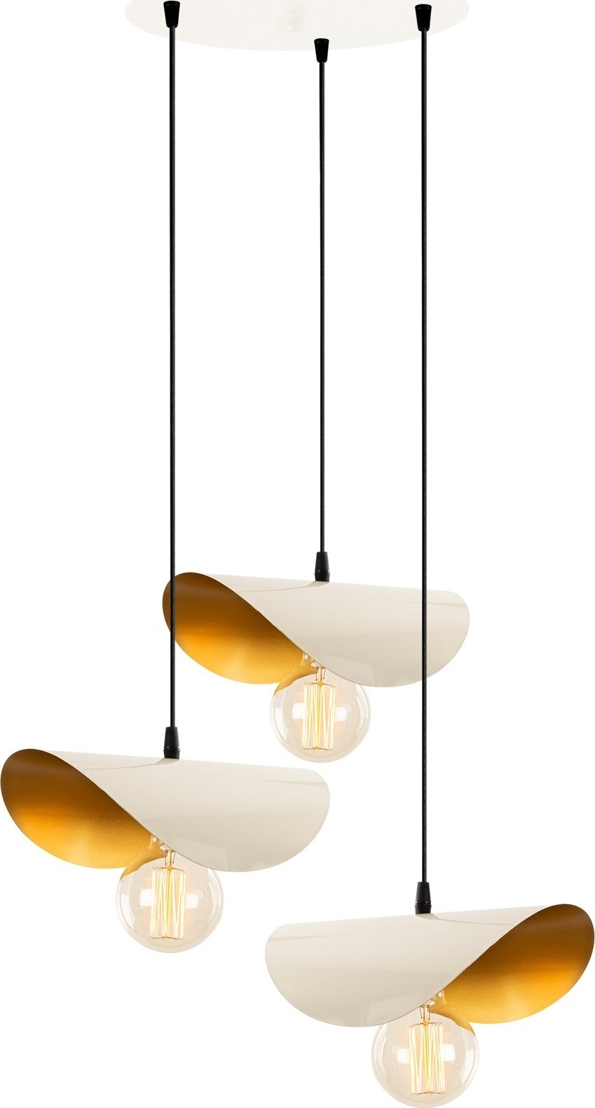 Sivani taklampa 964 - Vit/guld