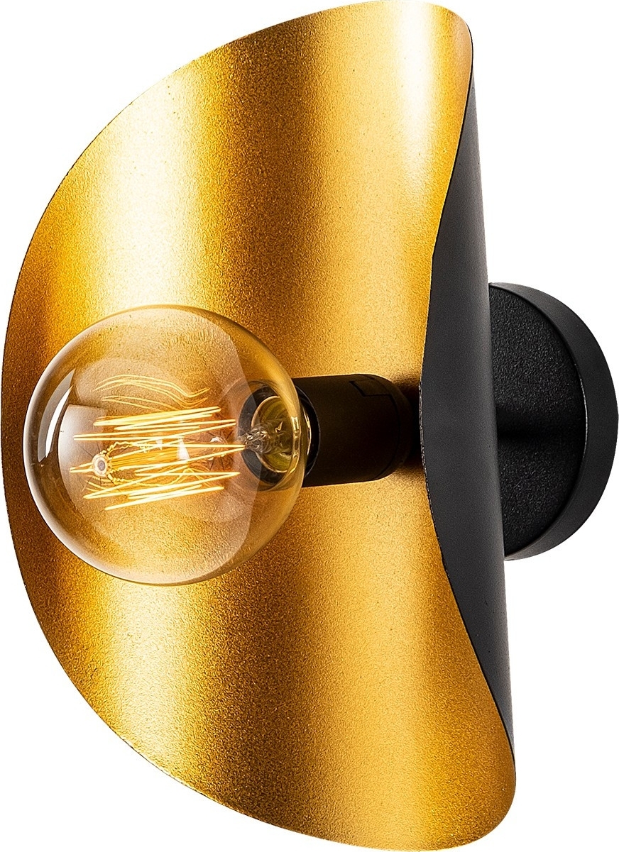 Sivani wandlamp 839 - Zwart/goud