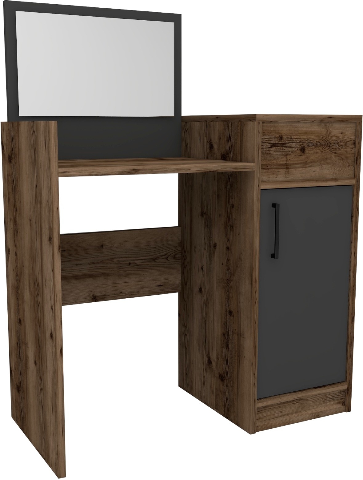 Sedef kaptafel 85,4 x 40 cm - Licht walnoot/antraciet