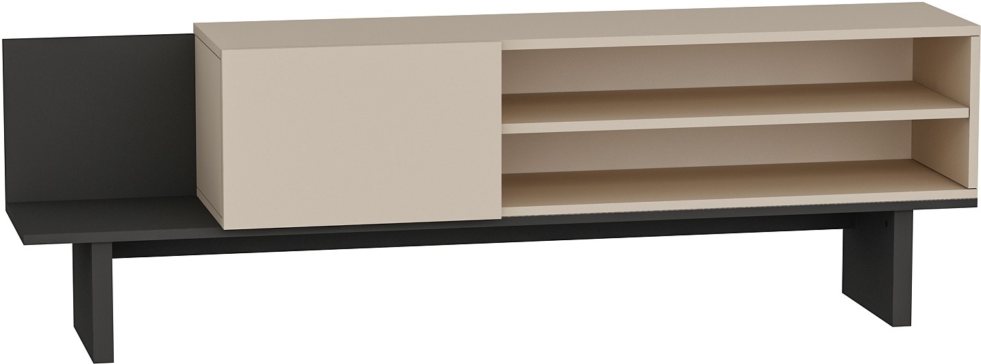 Frank TV-meubel - Beige/antraciet Frank TV-meubel - Beige/antraciet