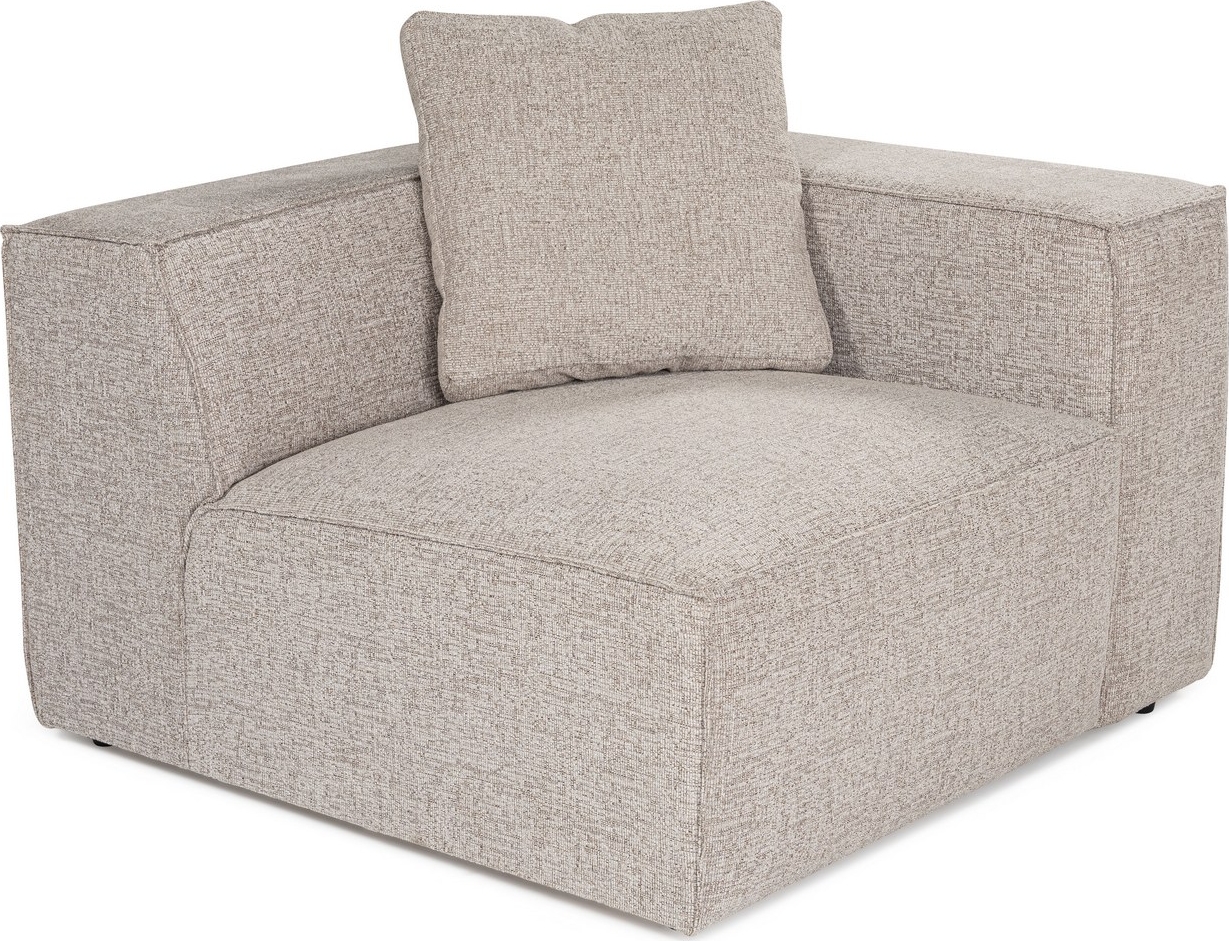 Lora hoekmodule rechts - Mocca