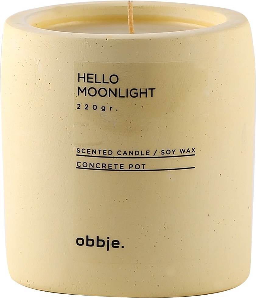 Hello Moonlight geurkaars groot - Geel