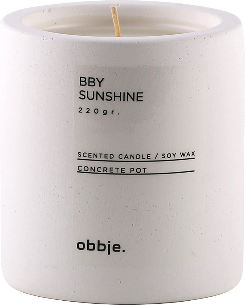 Bby Sunshine doftljus h�g - Vit