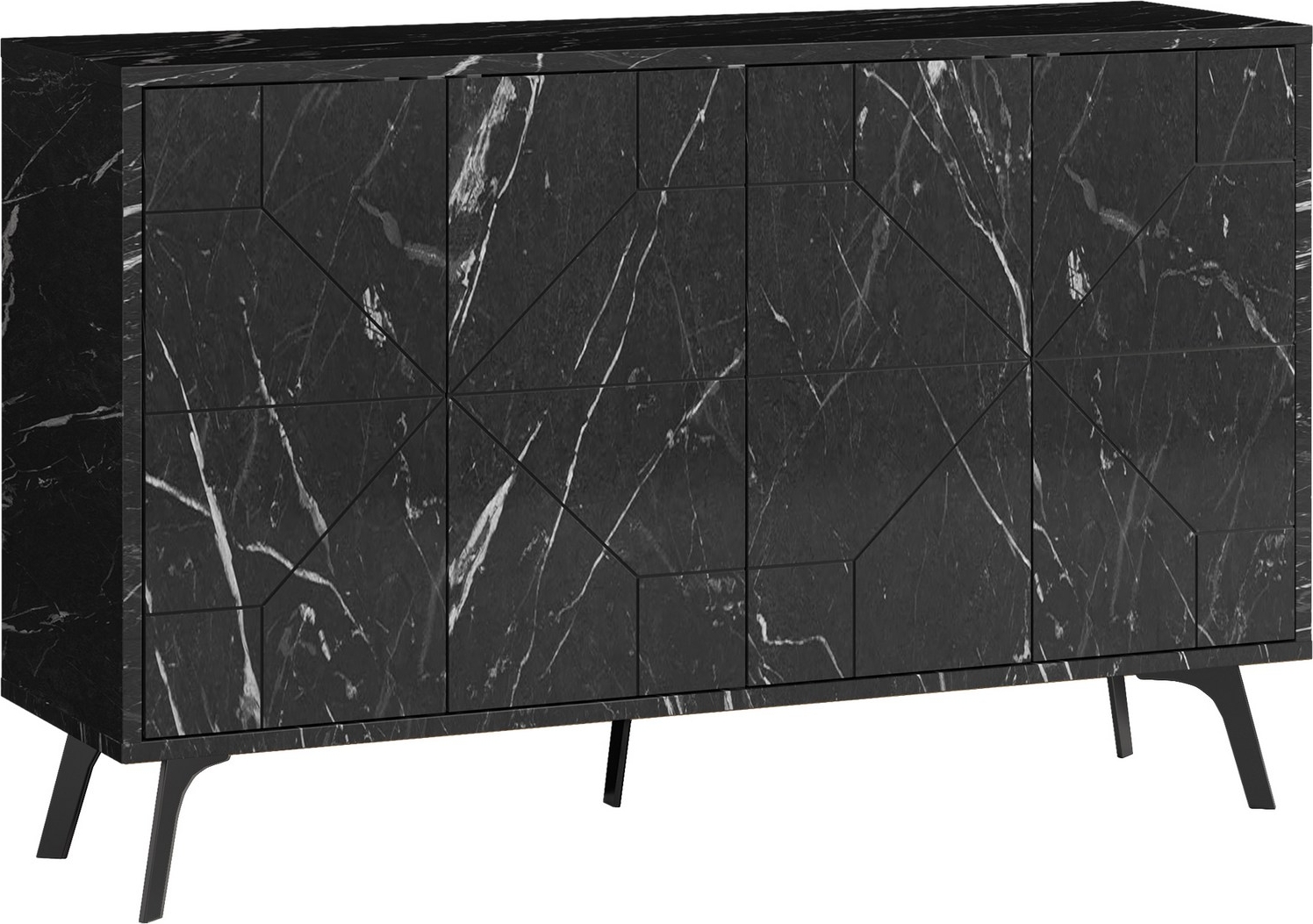 Dune dressoir 123 cm - Zwart