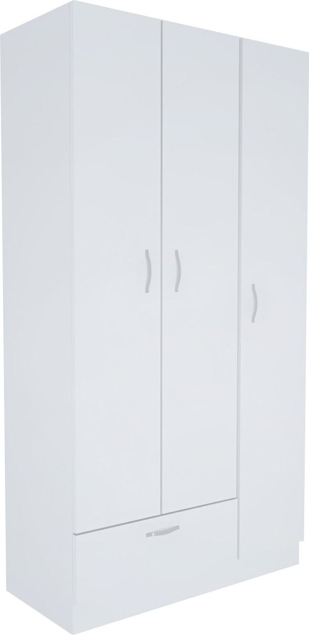 Gabbi vit garderob höjd 170 cm och bredd 90 cm Gabbi vit garderob höjd 170 cm och bredd 90 cm