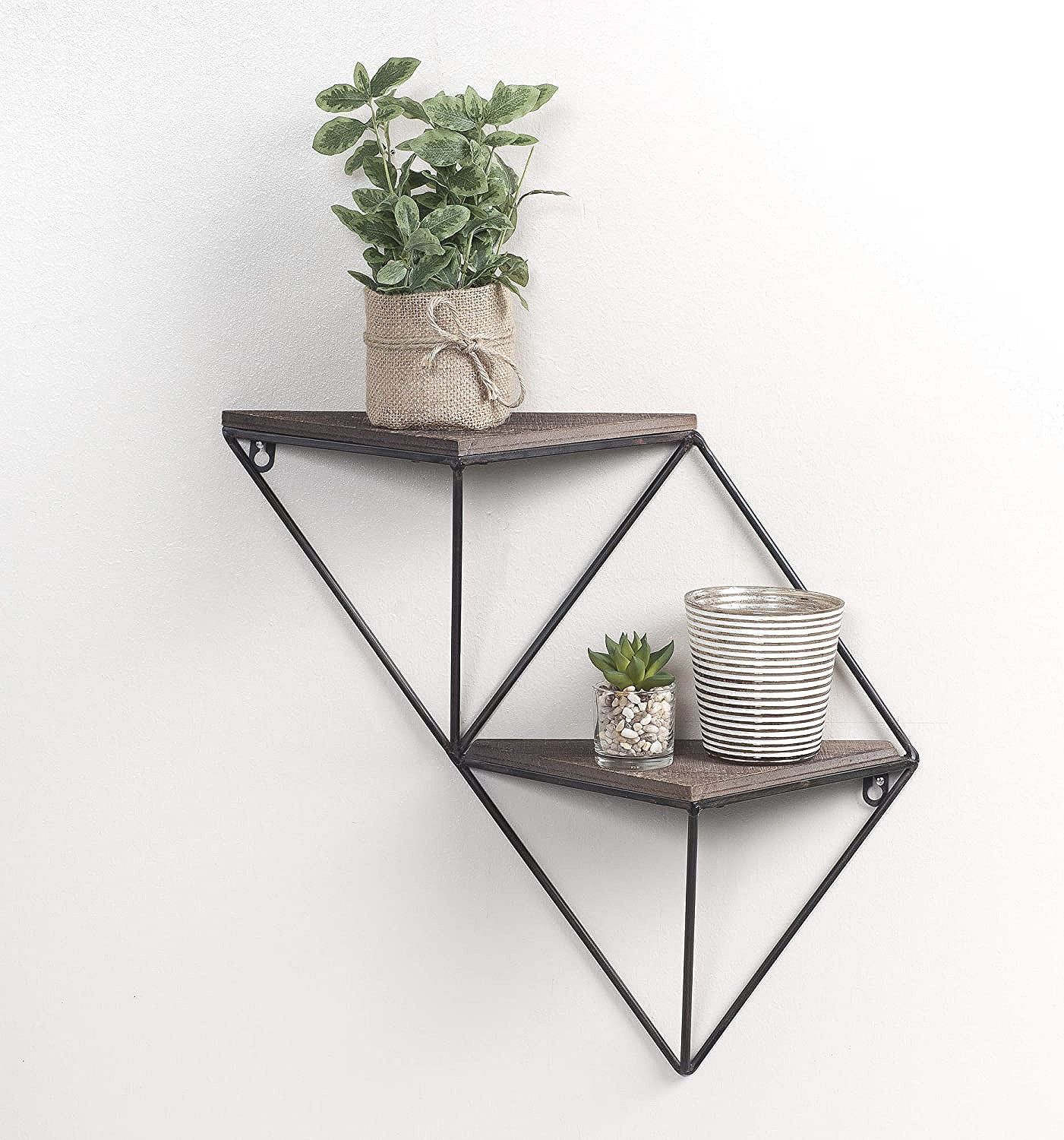 Walter wandplank 45 - Walnoot/zwart