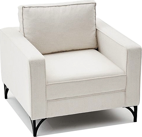 Berlin fauteuil - Creme wit/zwart Berlin fauteuil - Creme wit/zwart