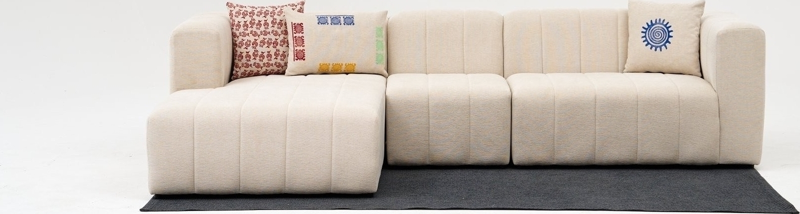 Beyza divansoffa v�nster - Cream