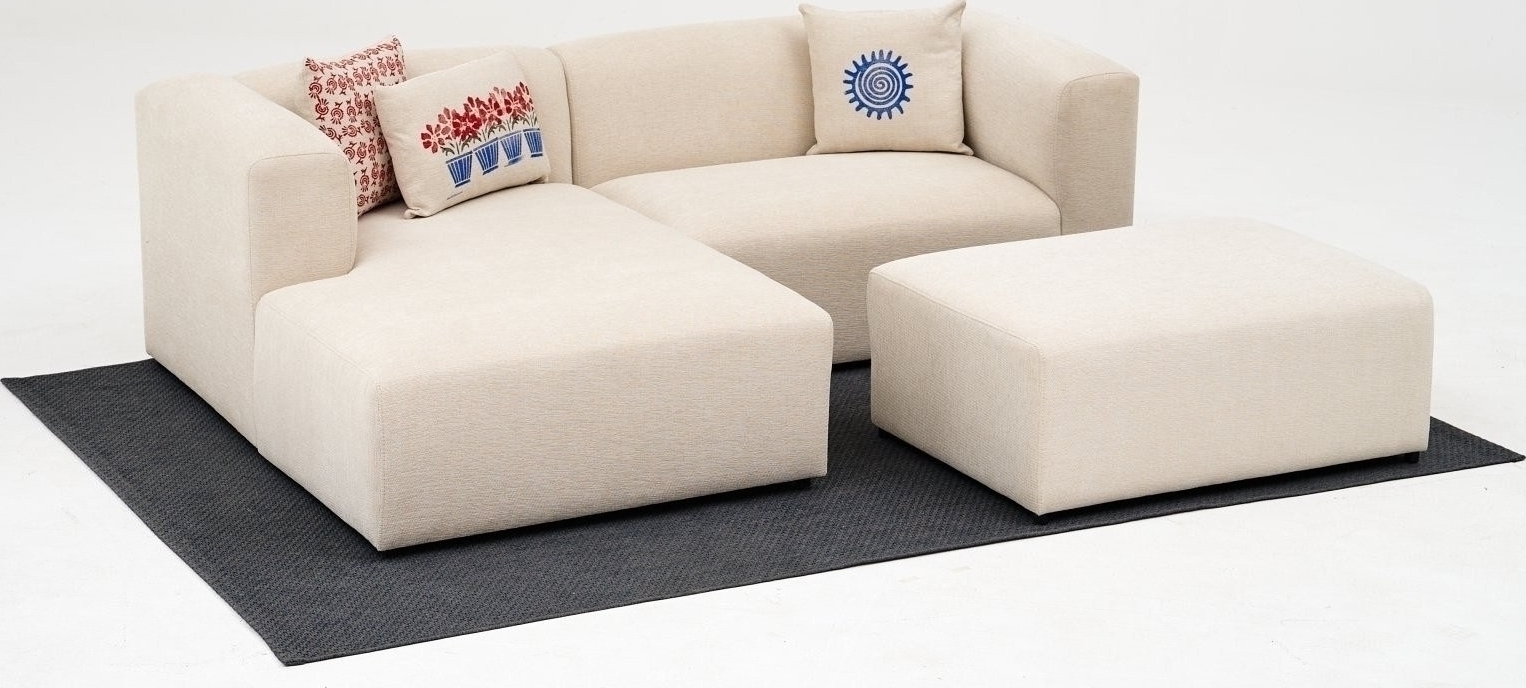 Linden mini divansoffa v�nster - Cream