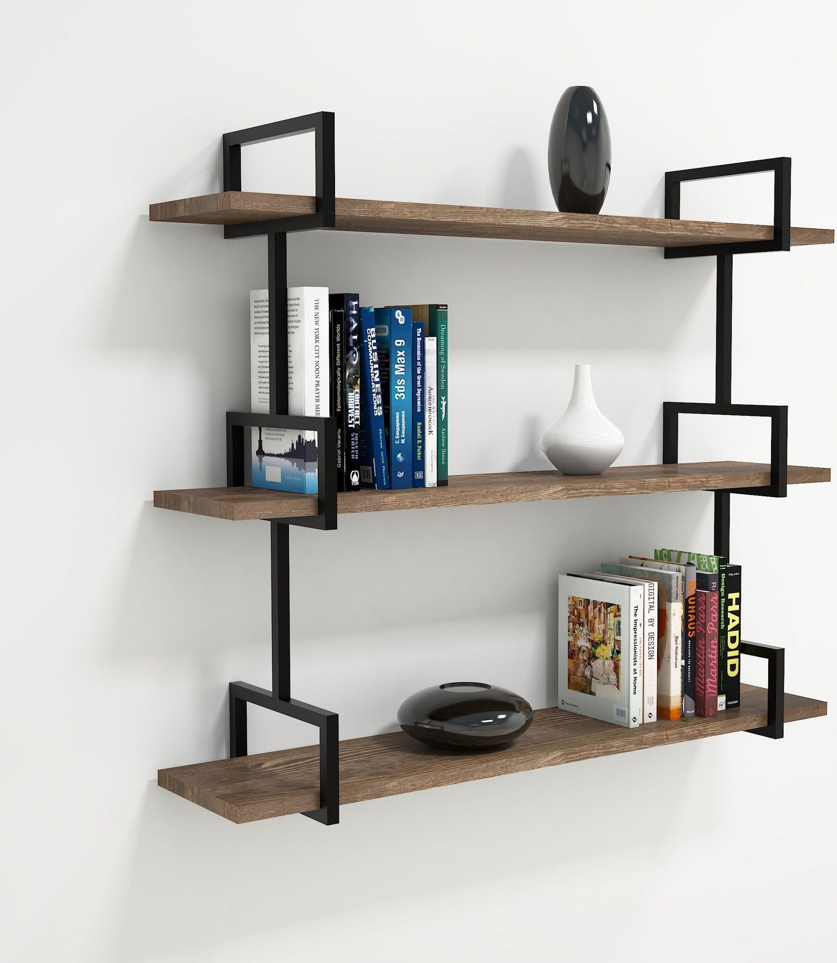 Uras wandplank - Walnoot