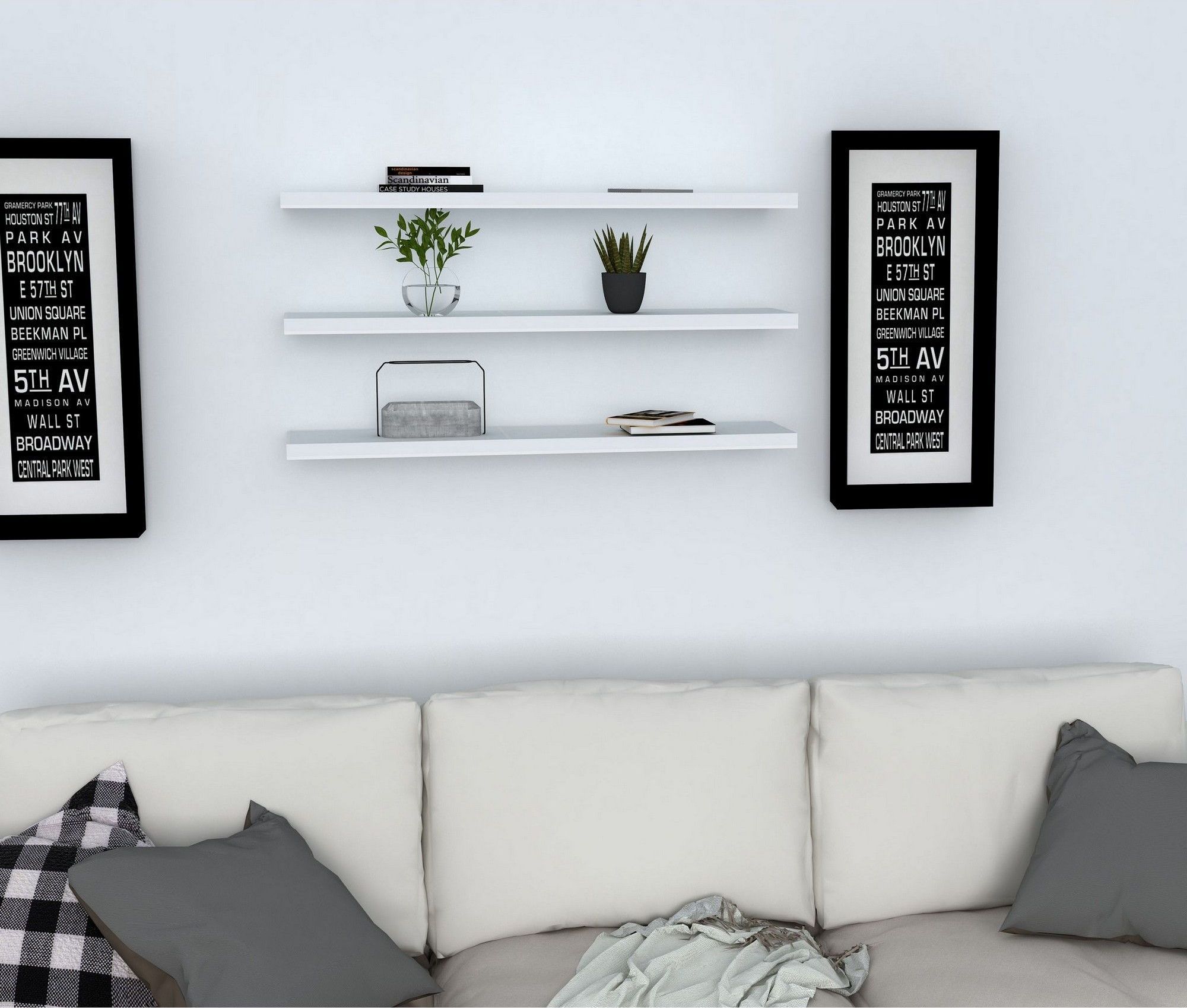 Boss wandplank - Wit