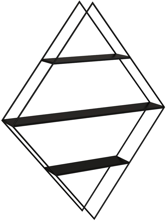 Casey wandplank - Zwart