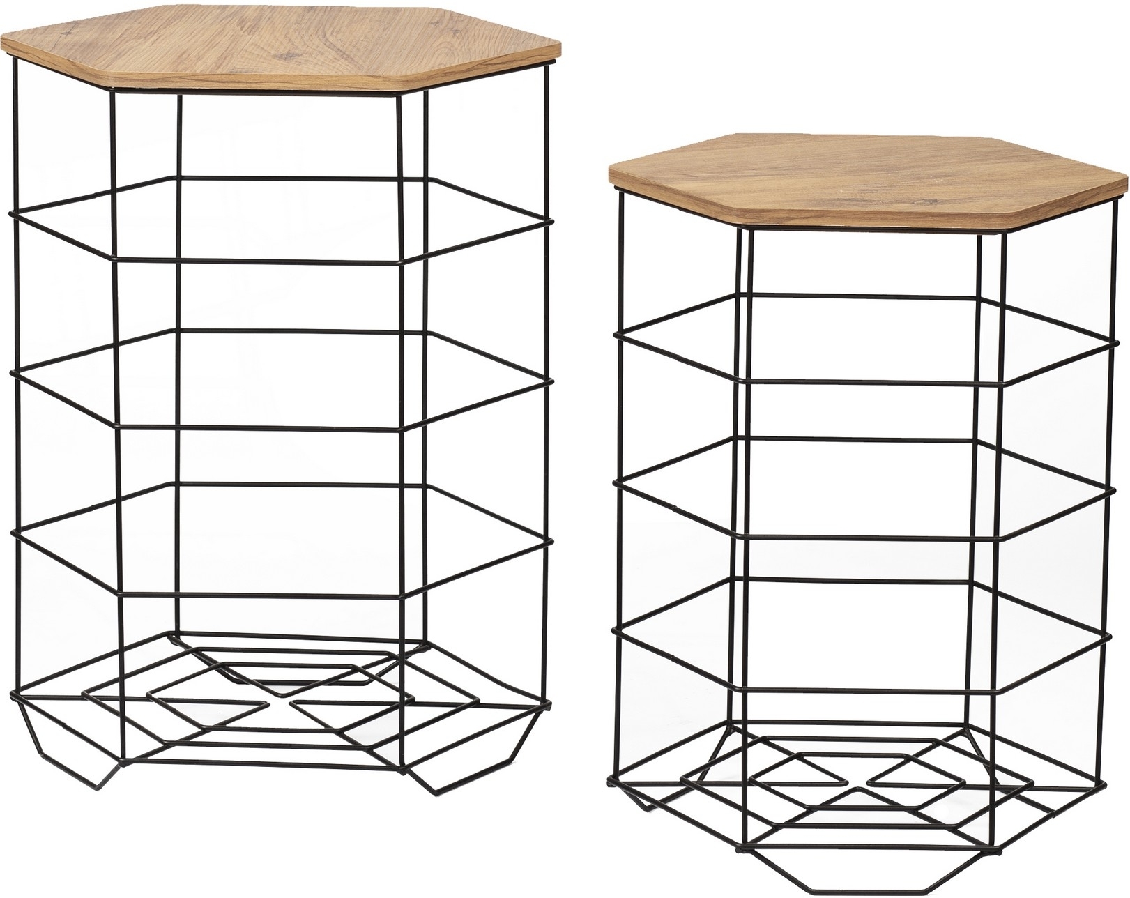 Cedric salontafelset - Eiken/zwart Cedric salontafelset - Eiken/zwart