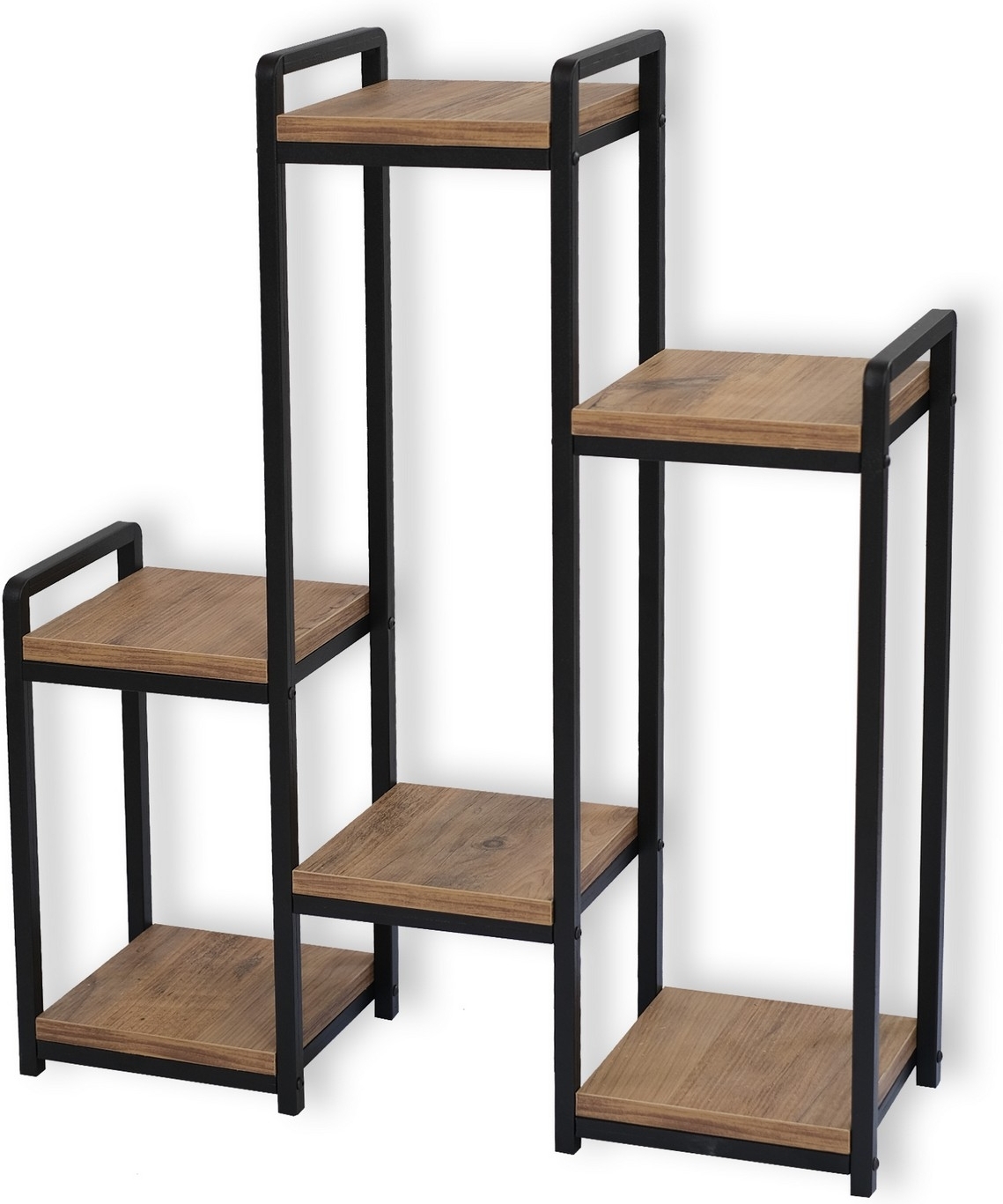 Roze plantenplank - Grenen/zwart