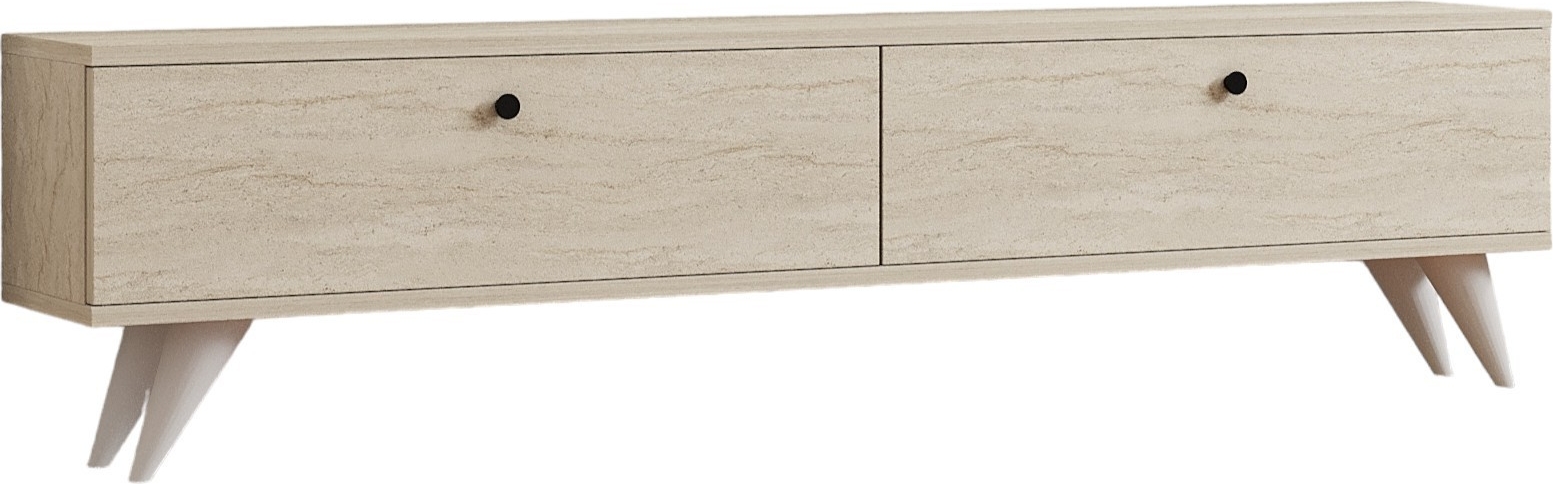 Paris TV-bnk - Travertin