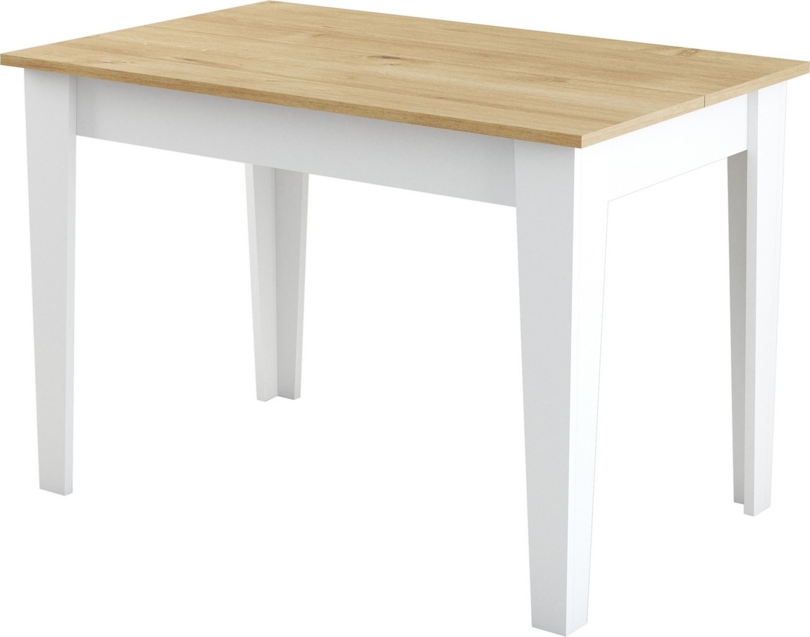 Kiev matbord 110 x 72 cm - Ek/vit