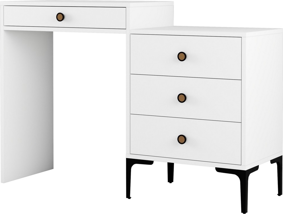 Lizbon kaptafel 124 x 40 cm - Wit