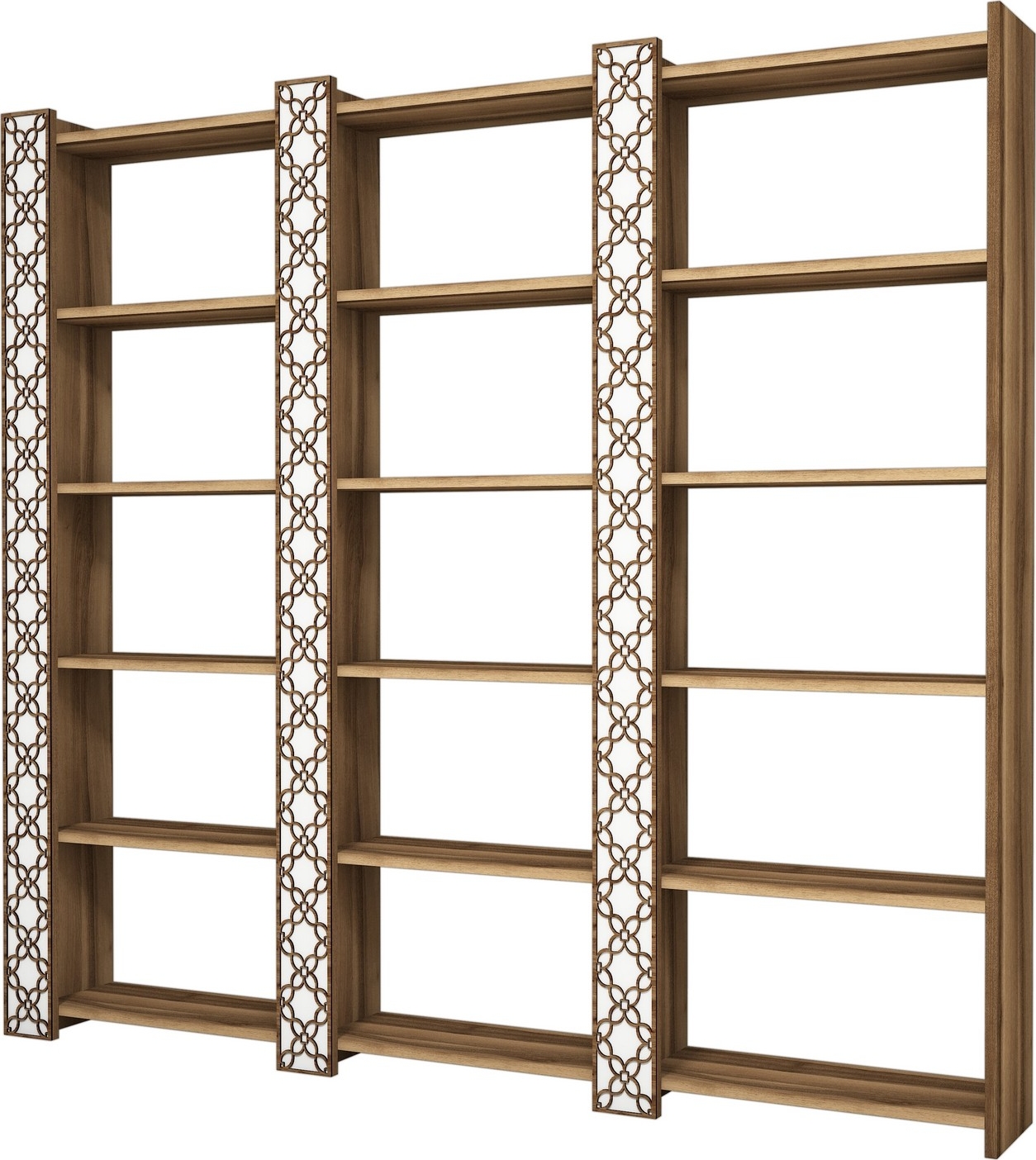 Miesta bokhylla - Valn�t/vit