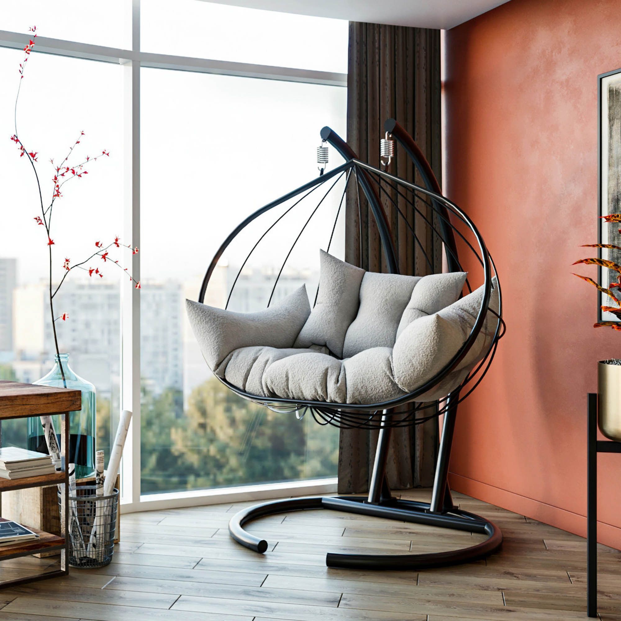 Hanedan h�ngstol - Vit/antracit