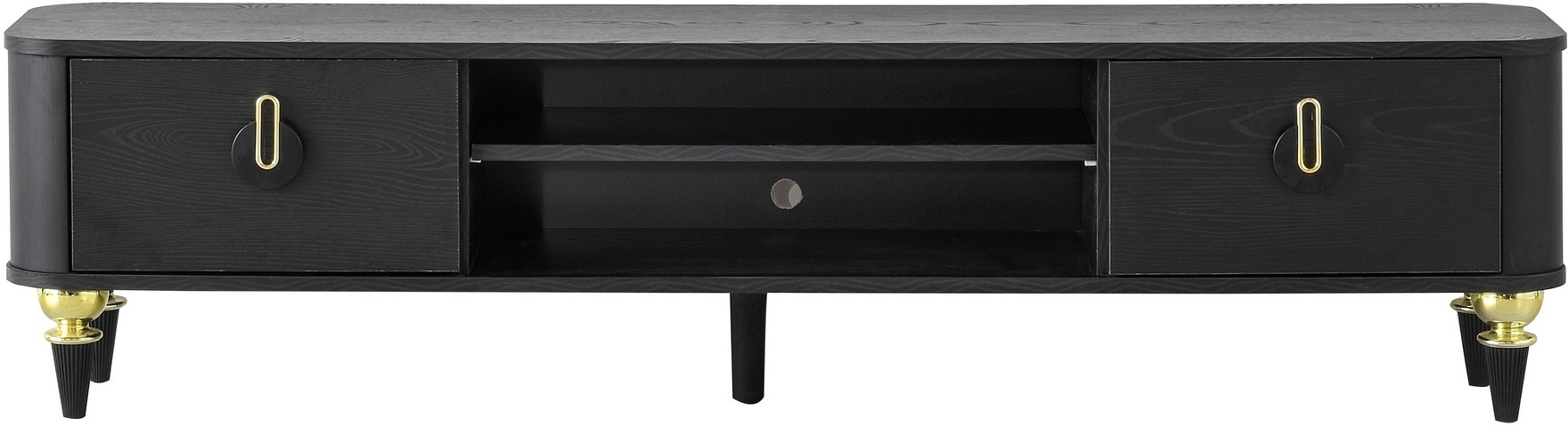 Royal TV-standaard - Zwart/goud