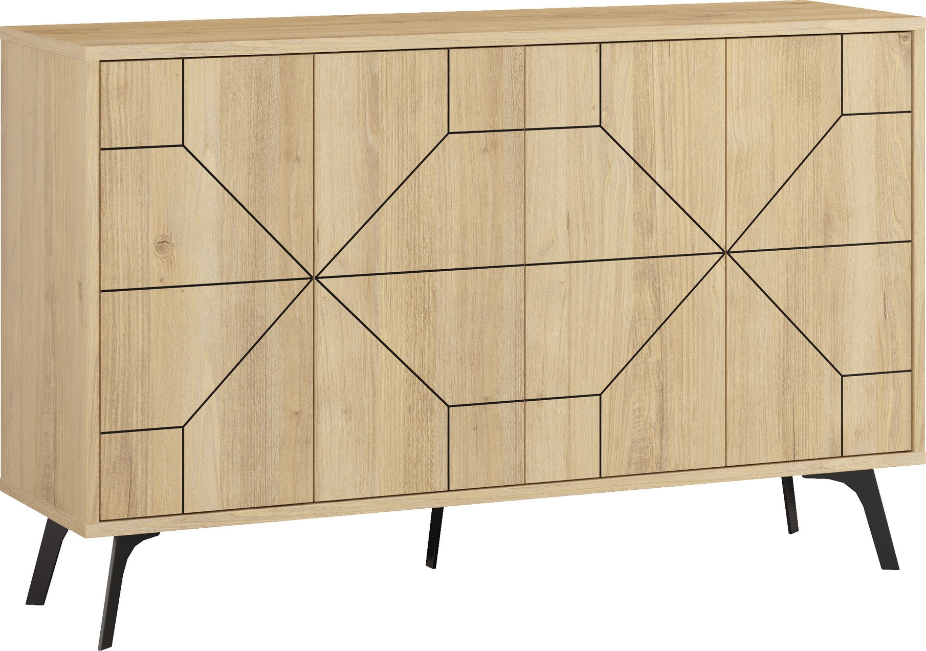 Dune dressoir 123 cm - Eikenhout