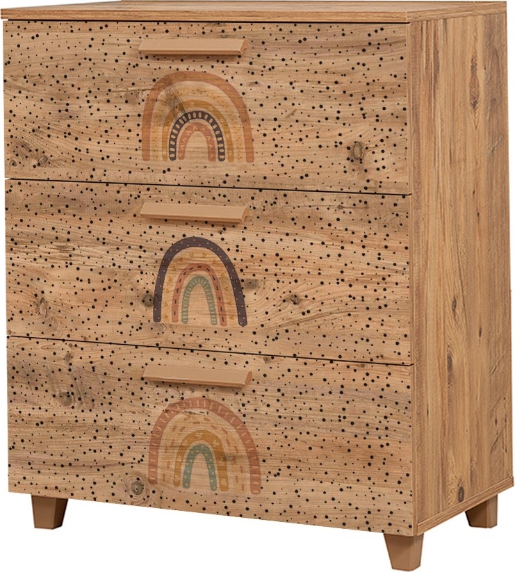 Leva Rainbow ladekast - Grenen