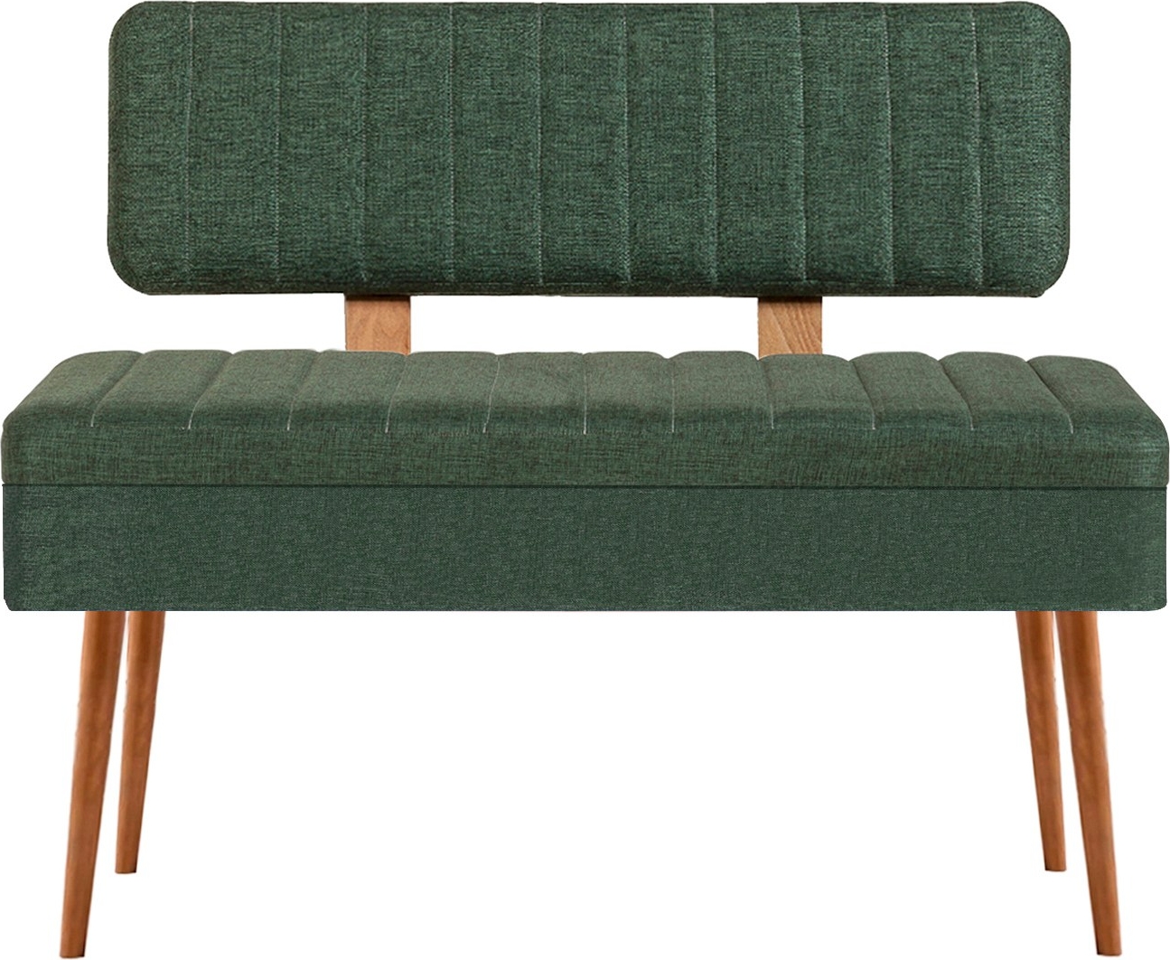 Vina bank met rugleuning - Grenen/groen