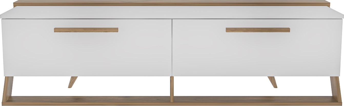 Astryd mediabank - Wit/walnoot Astryd mediabank - Wit/walnoot