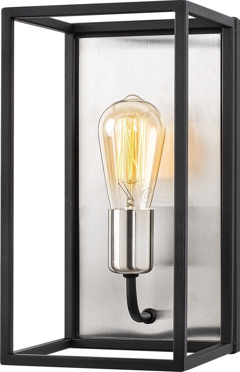 Kavat wandlamp 5566 - Nikkel/zwart