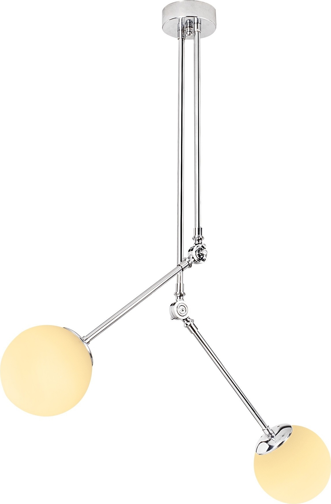 Cambaz plafondlamp 3451 - Chroom/wit