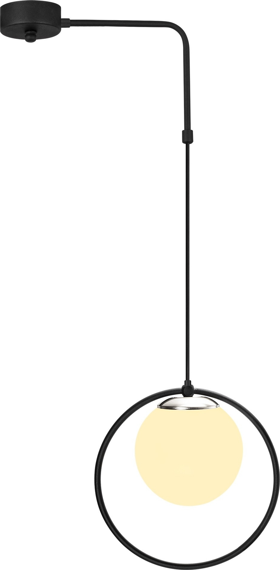 Dolly plafondlamp 4496 - Zwart/wit