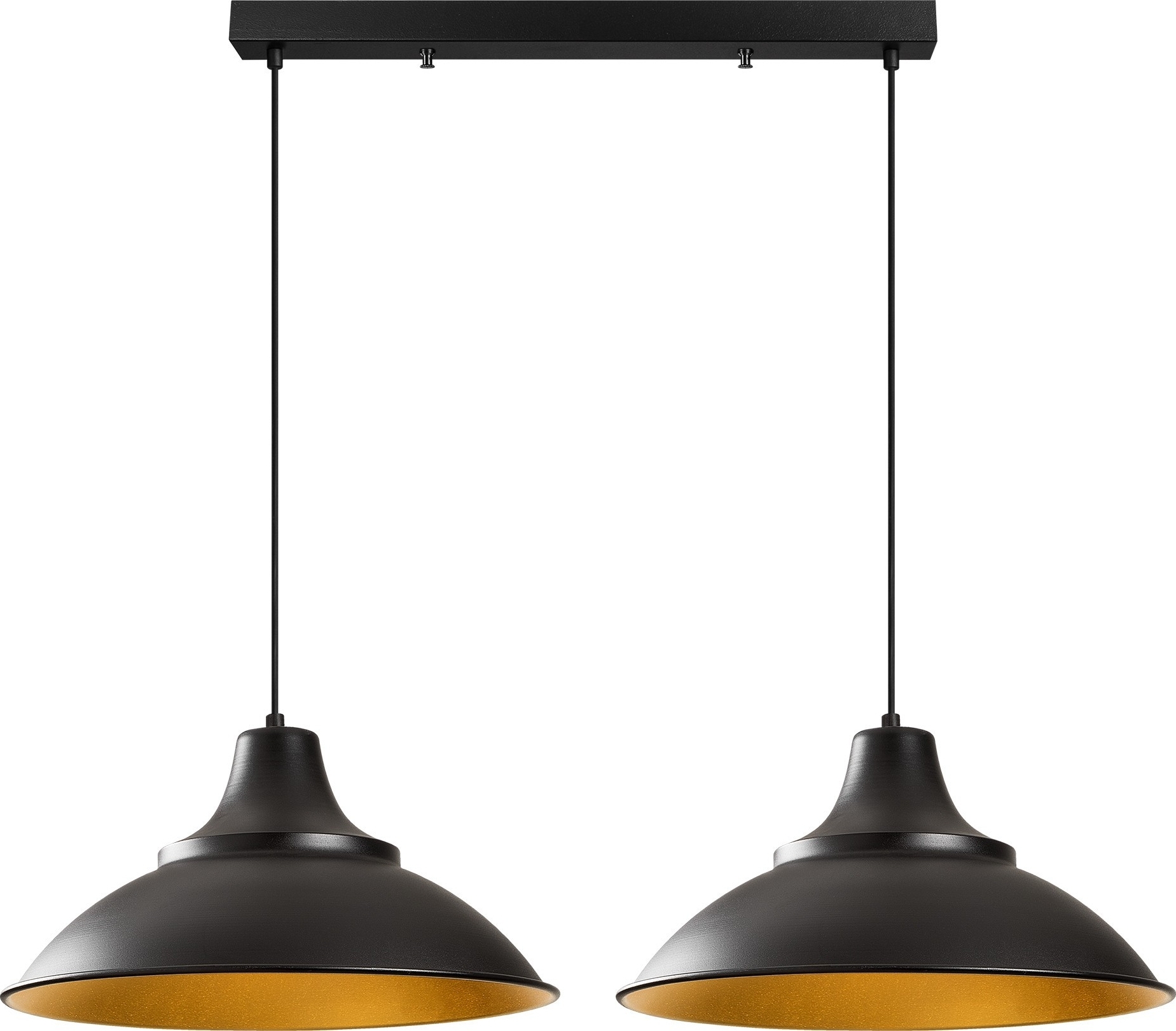 Samba plafondlamp 3733 - Zwart/goud