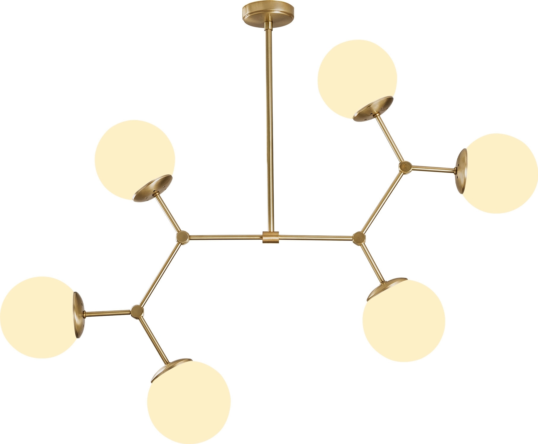 Damar plafondlamp 6327 - Goud/wit Damar plafondlamp 6327 - Goud/wit