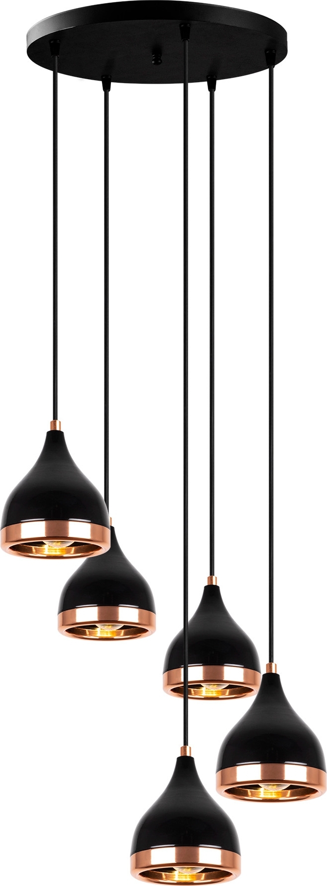 Yildo plafondlamp 7005 - Zwart/koper