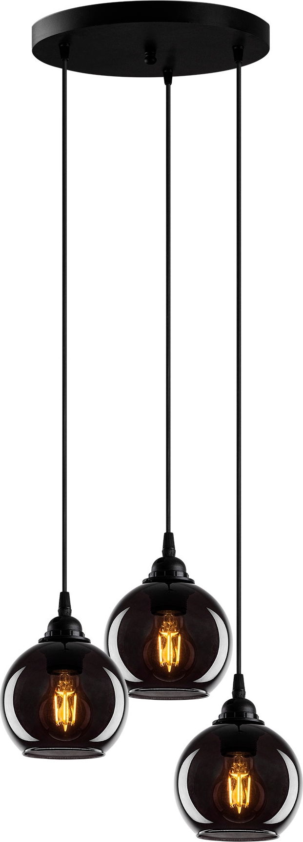 Smoke plafondlamp 11 - Zwart