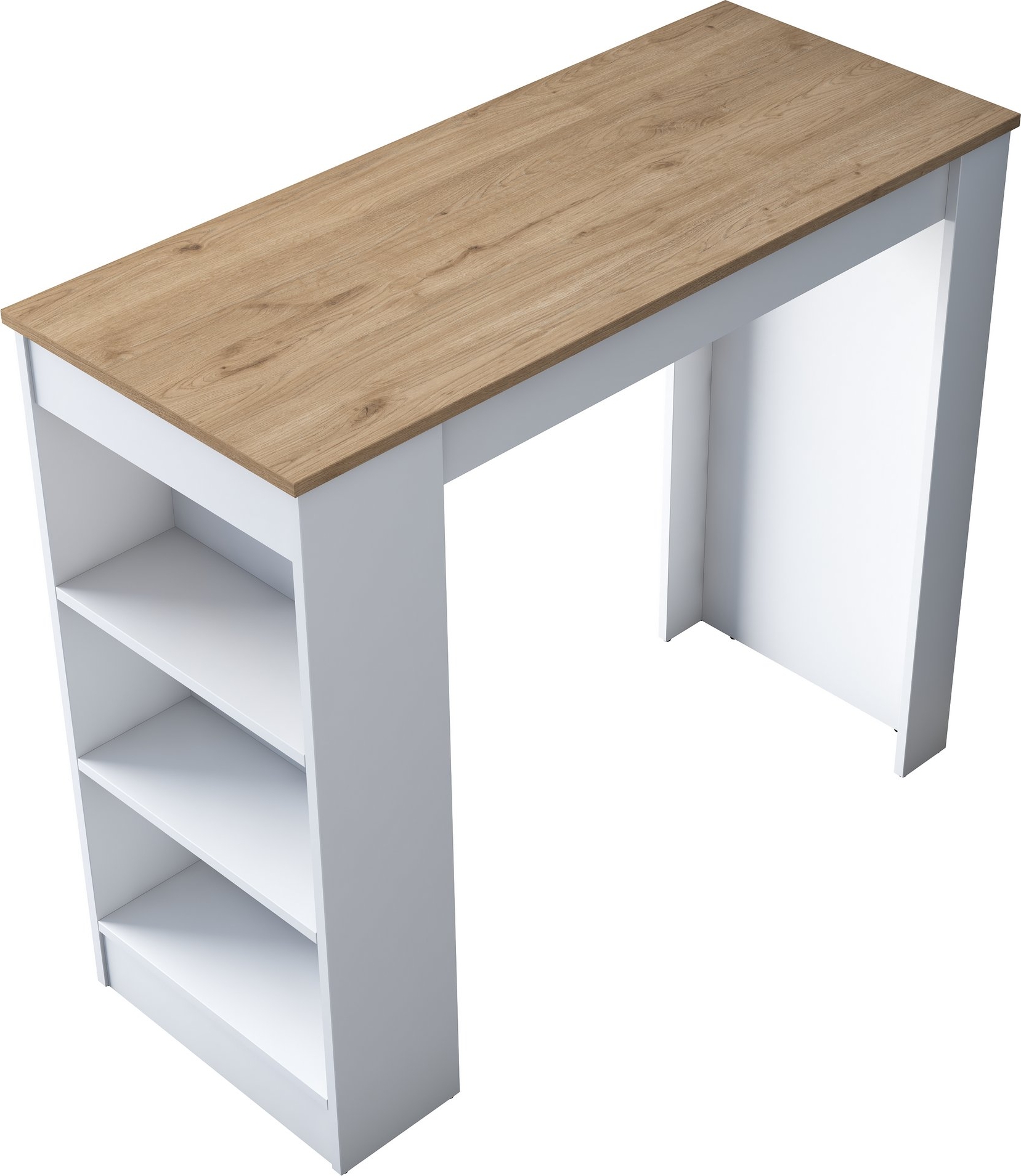 Jarik bartafel 120 x 50 cm - Walnoot/wit Jarik bartafel 120 x 50 cm - Walnoot/wit