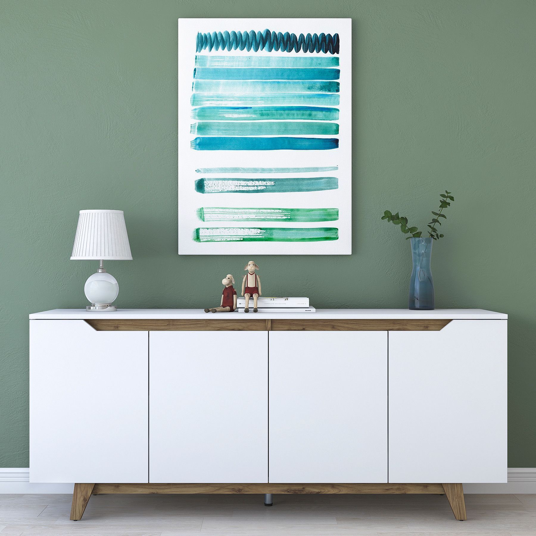 Grande sk�nk - Vit/valn�t