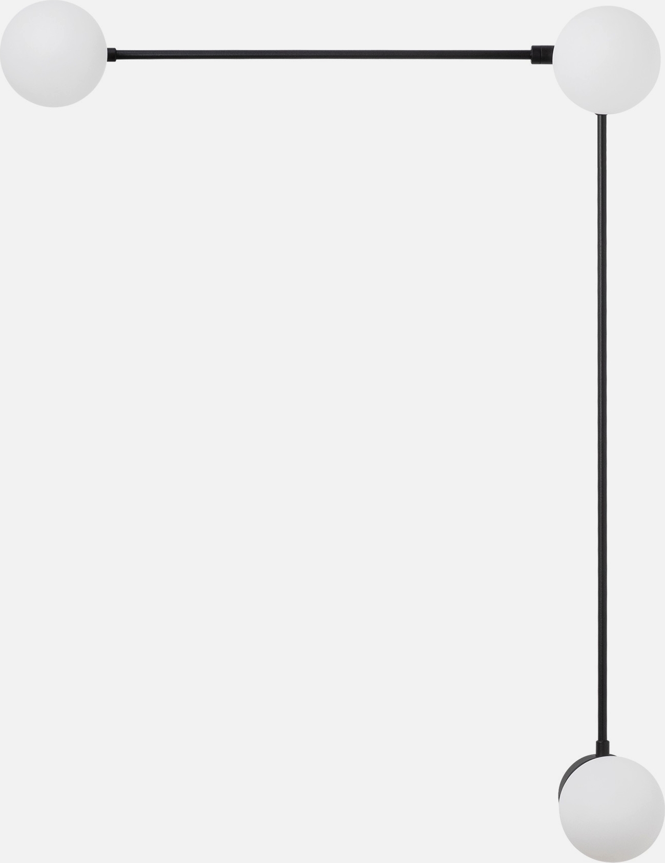 Domino wandlamp 11048 - Zwart/wit