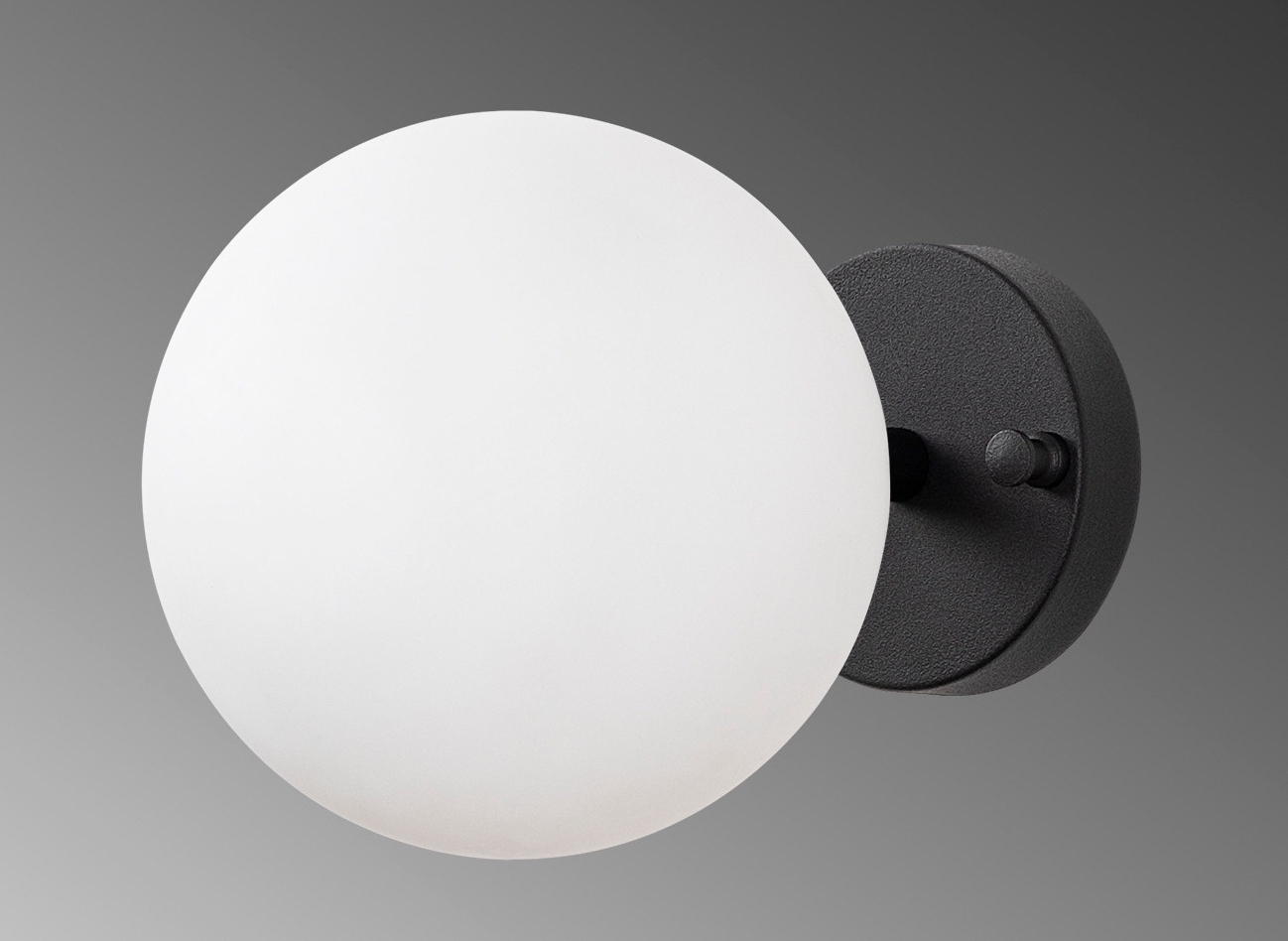 Atlas wandlamp 10230 - Zwart/wit