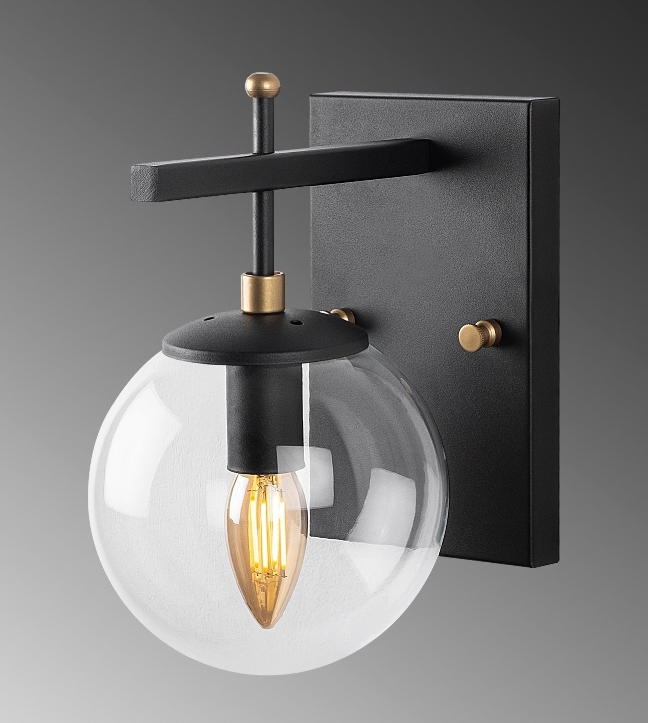 Zahar wandlamp 13112 - Zwart