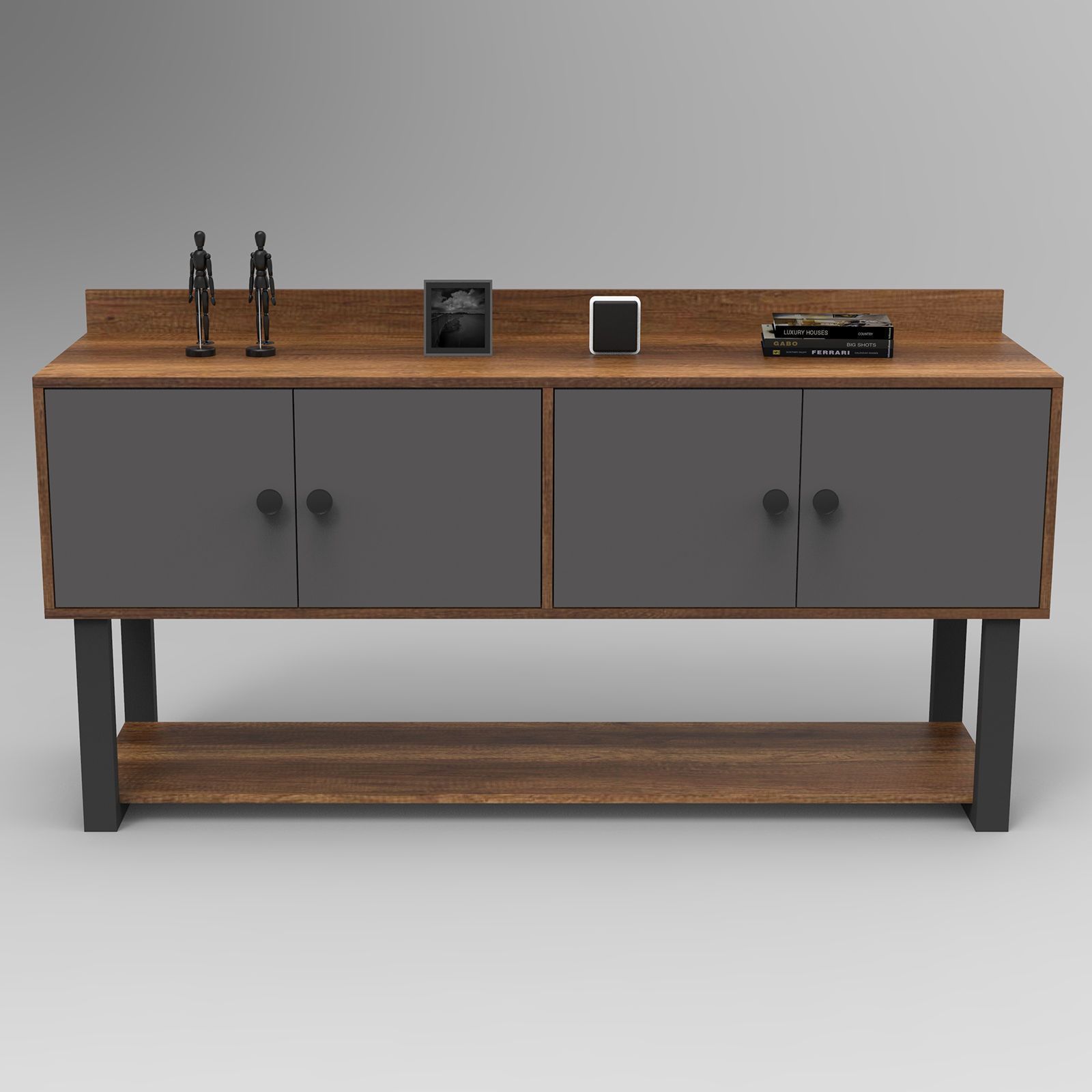 Marken dressoir - Barok/antraciet