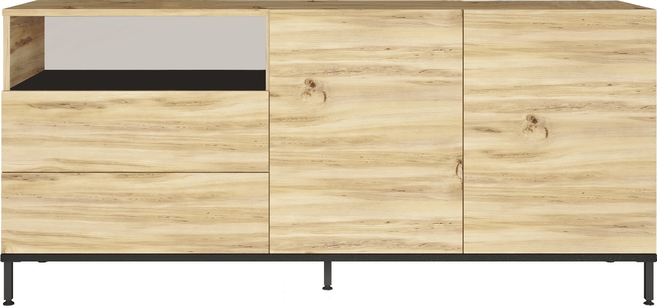 Luvio dressoir 32 - Eiken/zwart