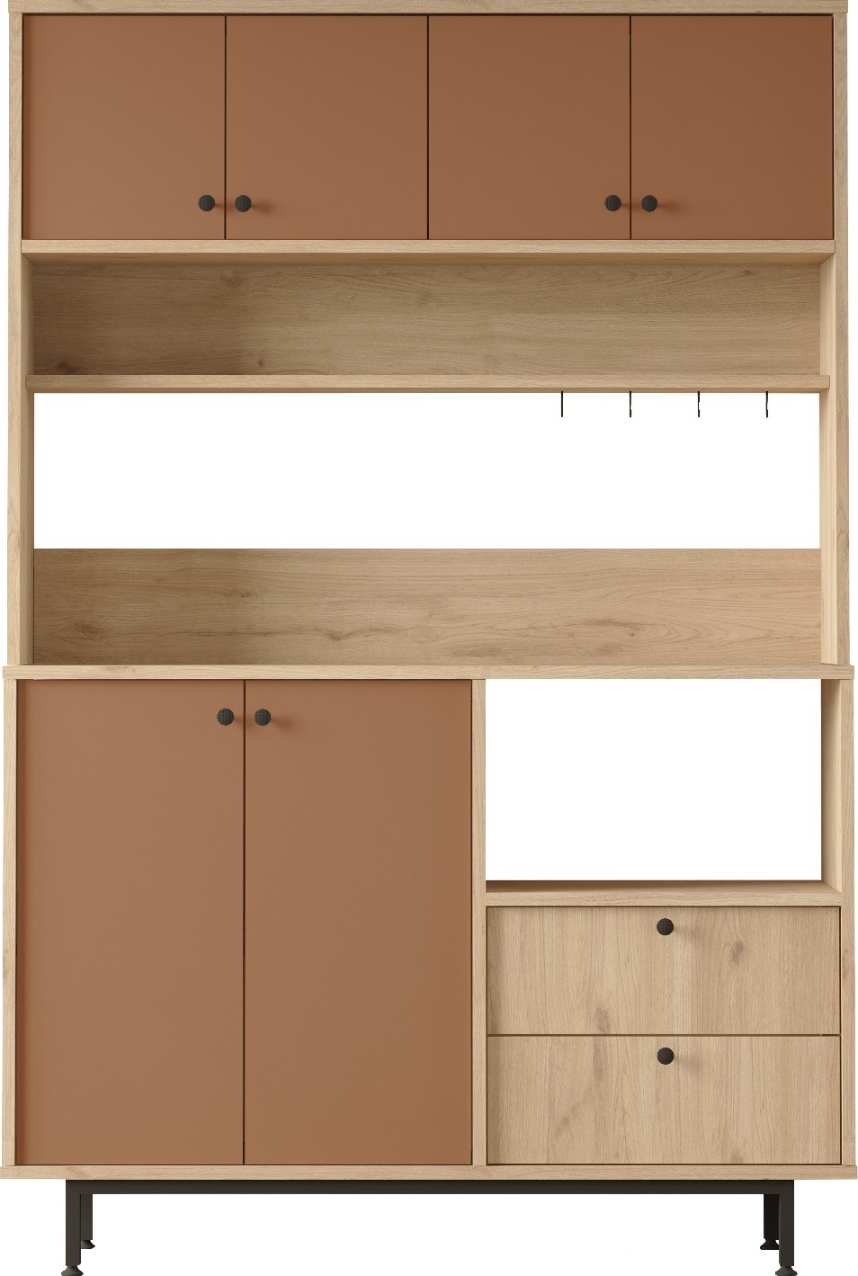 Royce köksskåp 5 - Ek/tegelröd Royce köksskåp 5 - Ek/tegelröd